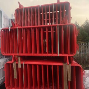 Red Crowd Control Barrier – Fixed Leg 2.3m x 1.1m