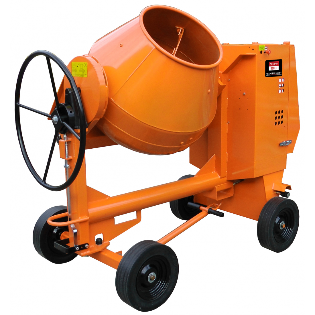 Belle Premier 100XT heavy-duty site mixer for mixing concrete, cement and mortar on construction and building sites.